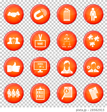 Human resource management icons vector set 28562913