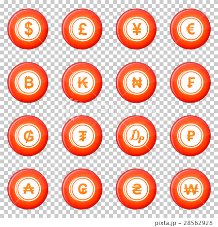 Currency icons vector set 28562928