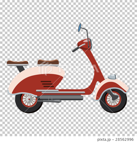 Scooter motorbike icon, cartoon style Scooter motorbike icon, cartoon style 28562996