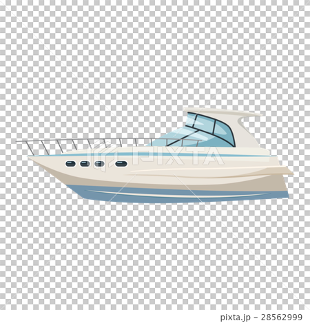 Yacht Icon, Cartoon Style - Stock Illustration [28562999] - Pixta