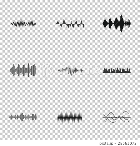 Audio track icons set, simple style Audio track icons set, simple style 28563072
