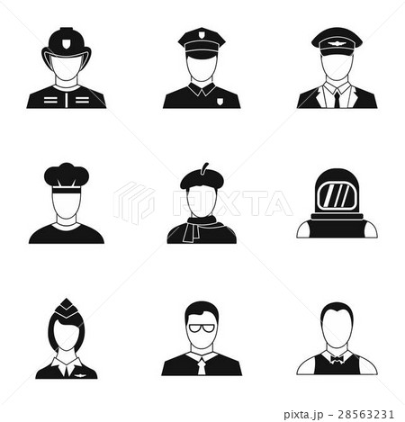 Activities icons set, simple style 28563231