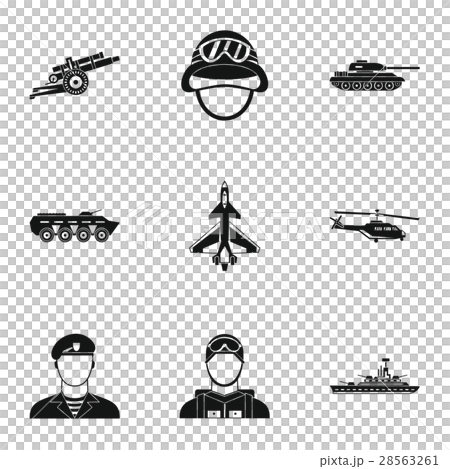 War icons set, simple style War icons set, simple style 28563261