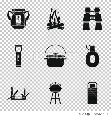 Nature tourism icons set, simple style 28563324