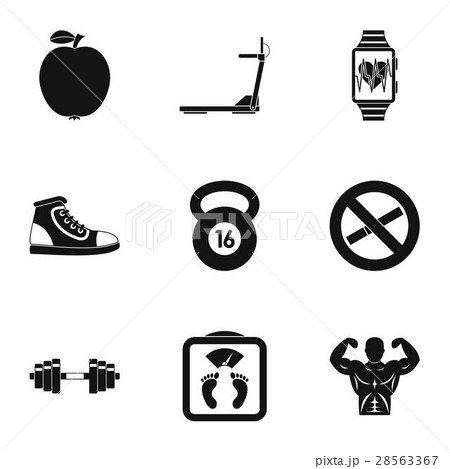Sport icons set, simple style Sport icons set, simple style 28563367