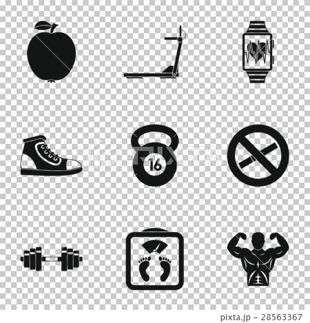 Sport icons set, simple style Sport icons set, simple style 28563367