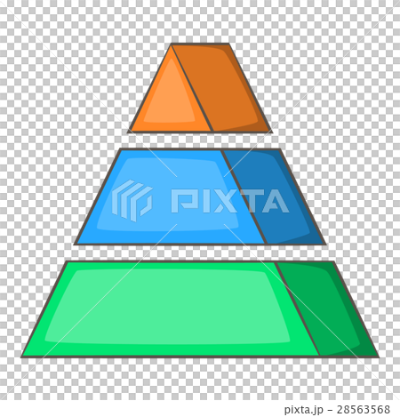 Stacked pyramid icon, cartoon style Stacked pyramid icon, cartoon style 28563568