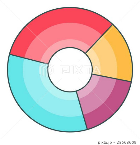 Pie chart icon, cartoon style Pie chart icon, cartoon style 28563609