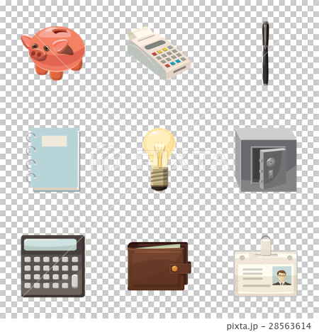 Firm icons set, cartoon style Firm icons set, cartoon style 28563614
