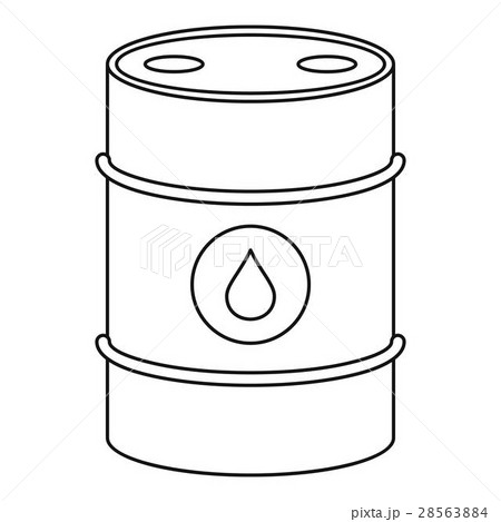 Oil barrel icon, outline style Oil barrel icon, outline style 28563884