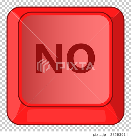 No red button icon, cartoon style No red button icon, cartoon style 28563914