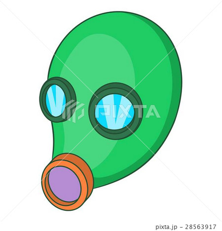 Gas mask icon, cartoon style 28563917