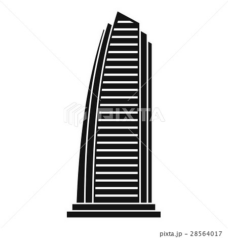 Skyscraper icon, simple style 28564017