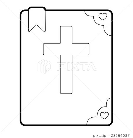 Bible icon, outline style 28564087