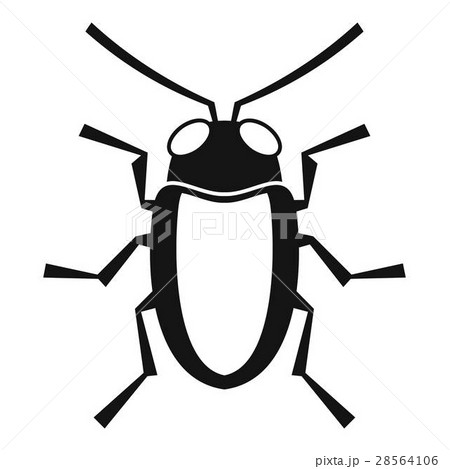 Longhorn beetle grammoptera icon, simple style 28564106