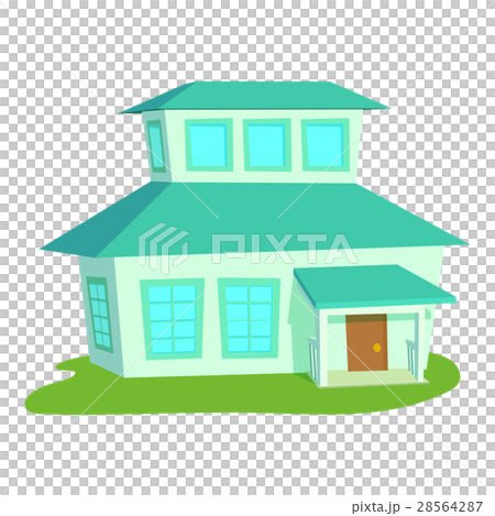 Big house icon, cartoon style 28564287