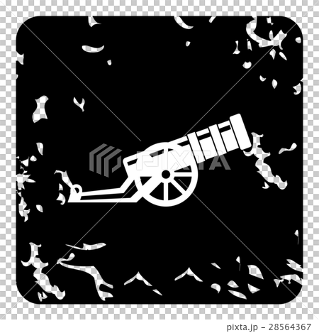 Medieval military throwing gun icon, grunge style Medieval military throwing gun icon, grunge style 28564367