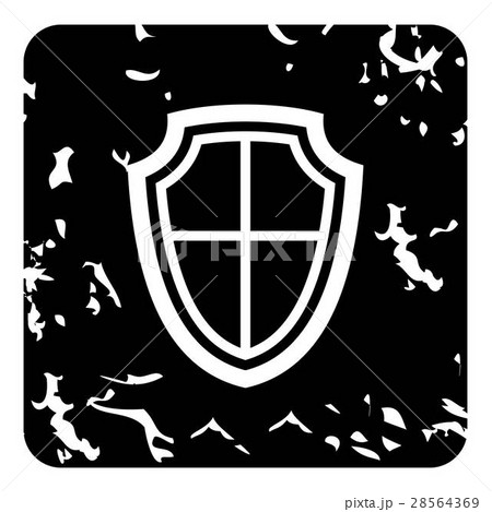 Shield icon, grunge style Shield icon, grunge style 28564369