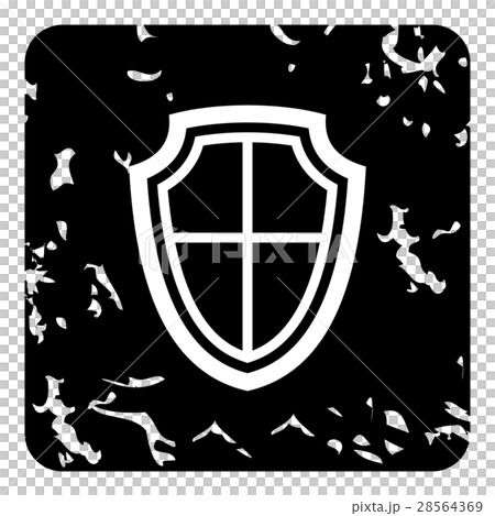 Shield icon, grunge style Shield icon, grunge style 28564369