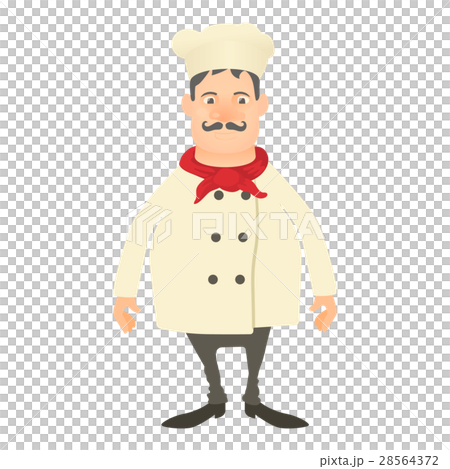 Smiling chef icon, cartoon style 28564372