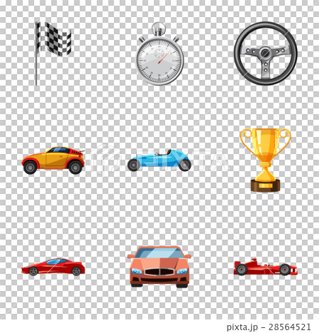 Championship icons set, cartoon style Championship icons set, cartoon style 28564521
