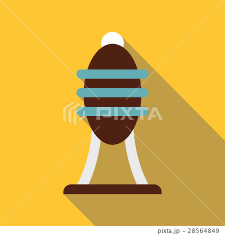 Cistern with oil icon, flat style 28564849