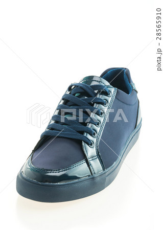 Blue leather shoes 28565910