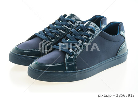 Blue leather shoes 28565912