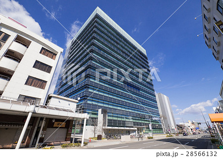 一宮市役所前　岐阜街道　地方都市風景 28566132