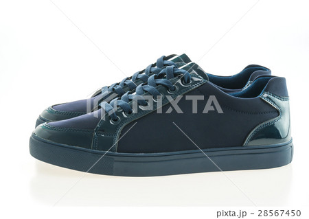 Blue leather shoes 28567450