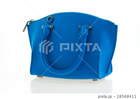 Beautiful elegance and luxury fashion women and blue handbag 28568411