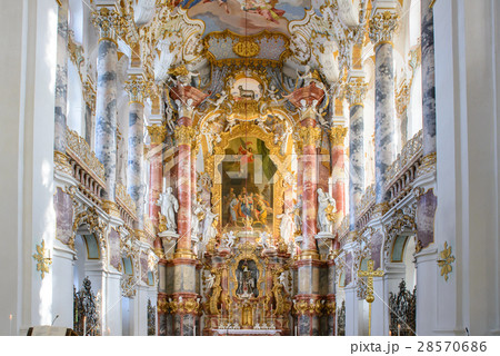 wieskirche church in bavaria, Germany, Europe 28570686