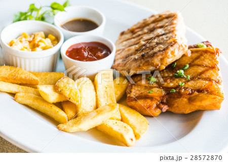Pork chop and Chicken steak Pork chop and Chicken steak 28572870