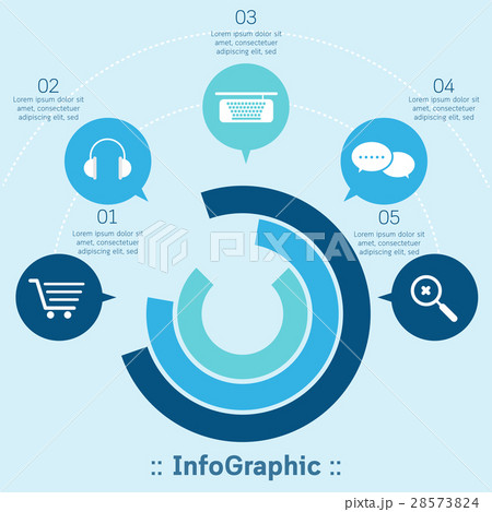 Colorful business circle infographic presentation. Colorful business circle infographic presentation. 28573824