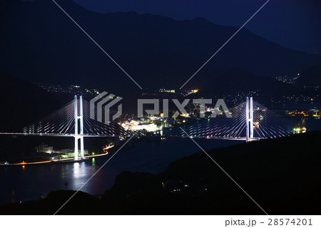 稲佐山展望台からの女神大橋 28574201