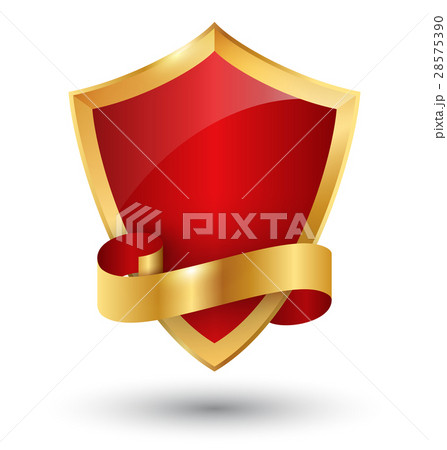 Golden Premium Quality Red Best Label on White 28575390