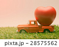 Delivery truck big red hearts vintage style 28575562