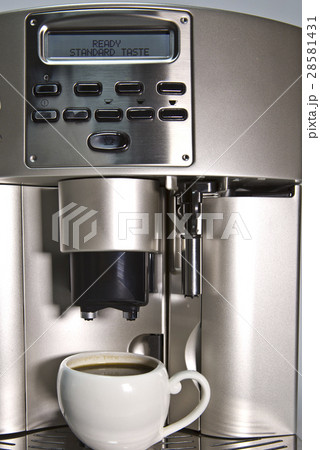 Modern Coffee Machine and a cup Modern Coffee Machine and a cup 28581431