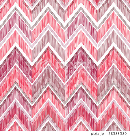 Abstract ornament. Zig zag geometric tiled pattern 28583580