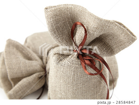 cloth bag with a gift 28584847