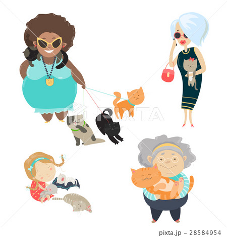 Funny cats with their owners 28584954