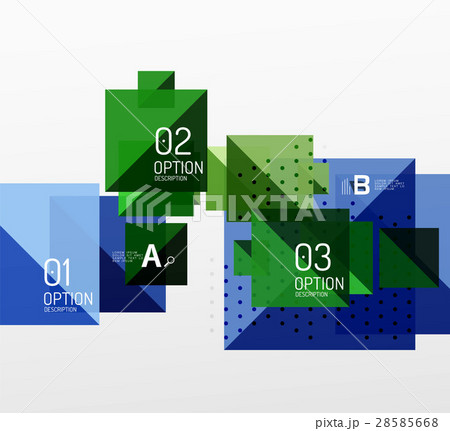 Modern square composition, abstract banner Modern square composition, abstract banner 28585668