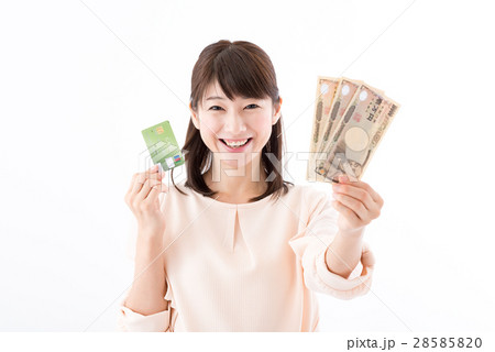 若い女性、現金払い 若い女性、現金払い 28585820
