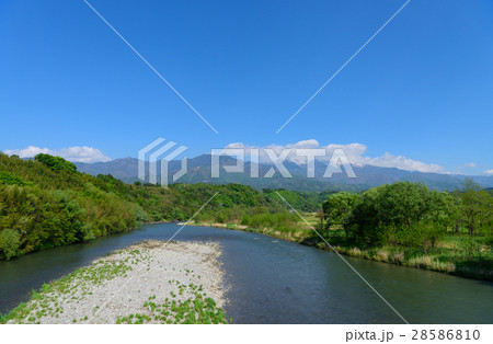 長野 中央アルプスと天龍川 長野 中央アルプスと天龍川 28586810