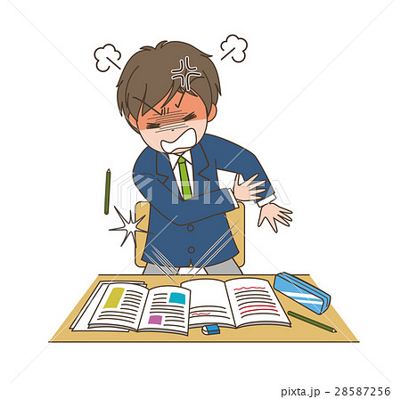 怒っている男子生徒 28587256
