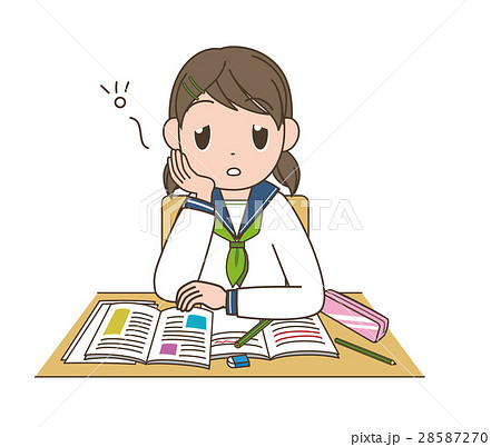 ボーっとする女生徒 28587270