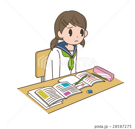 ボーっとする女生徒 28587275
