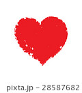 Vector hand-drawn red heart. 28587682