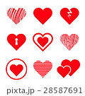 Vector hearts set. Hand drawn. 28587691