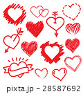 Vector hearts set. Hand drawn. 28587692